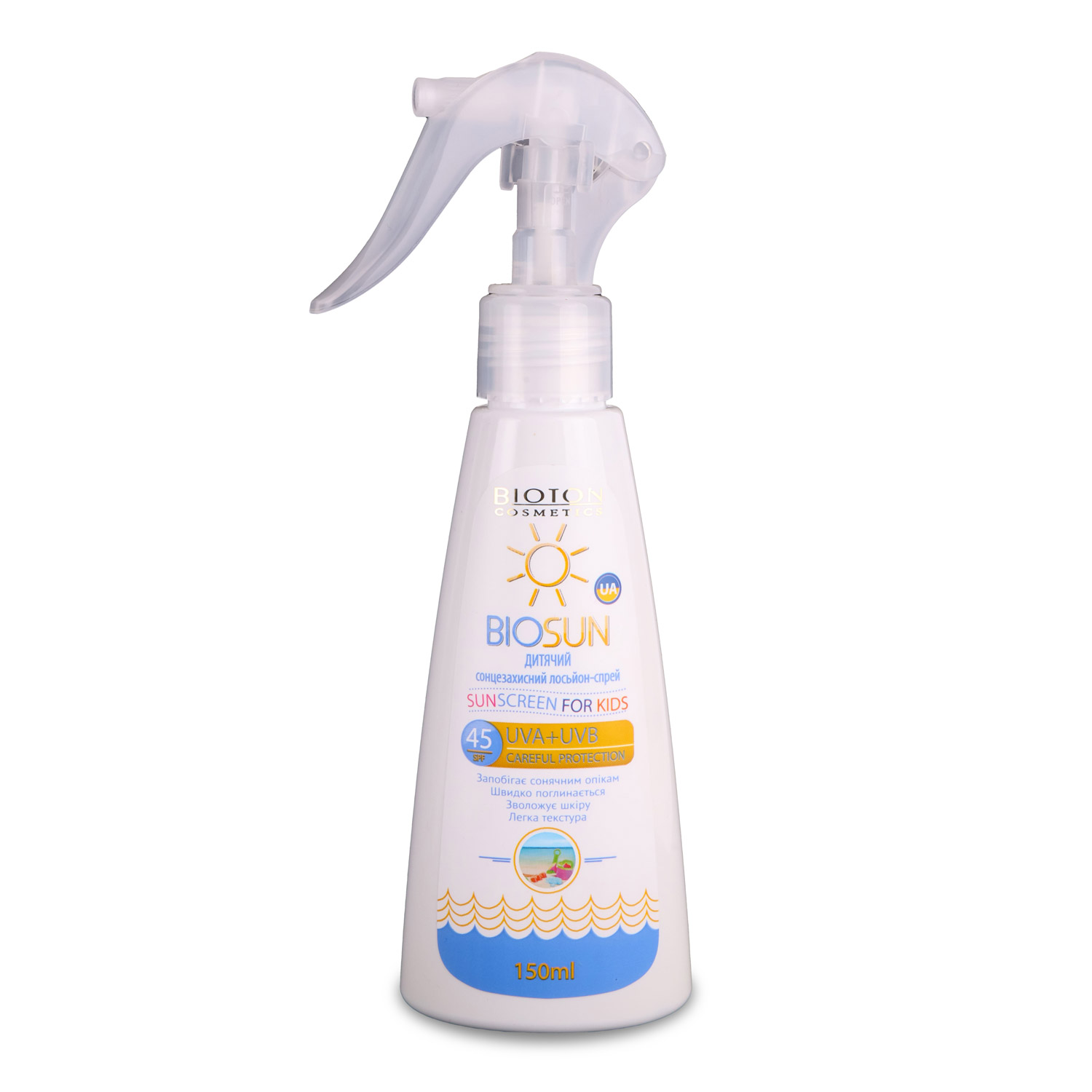 Лосьон-спрей Bioton солнцезащитный детский SPF 45
