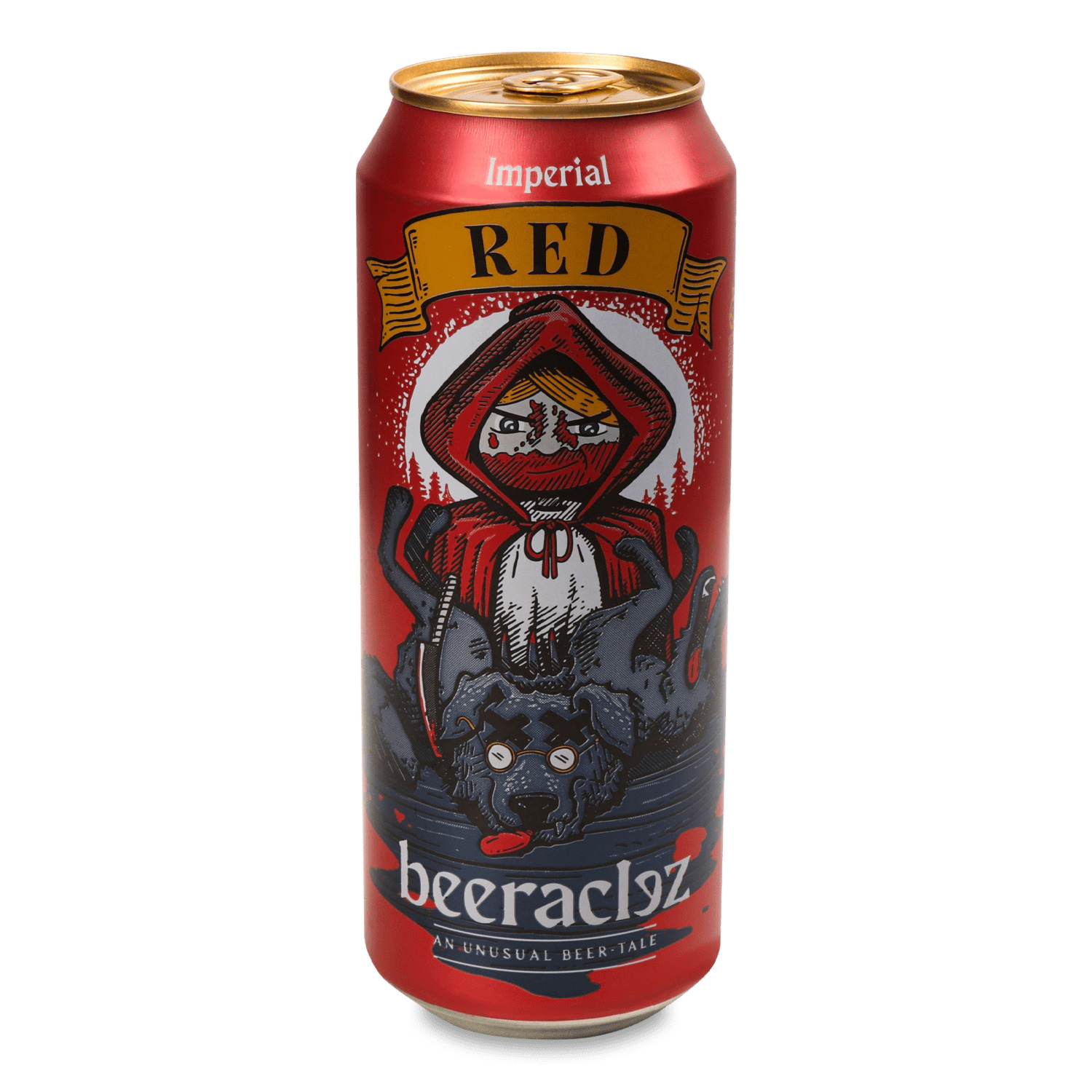 Пиво Beeraclez Red янтарное ж/б