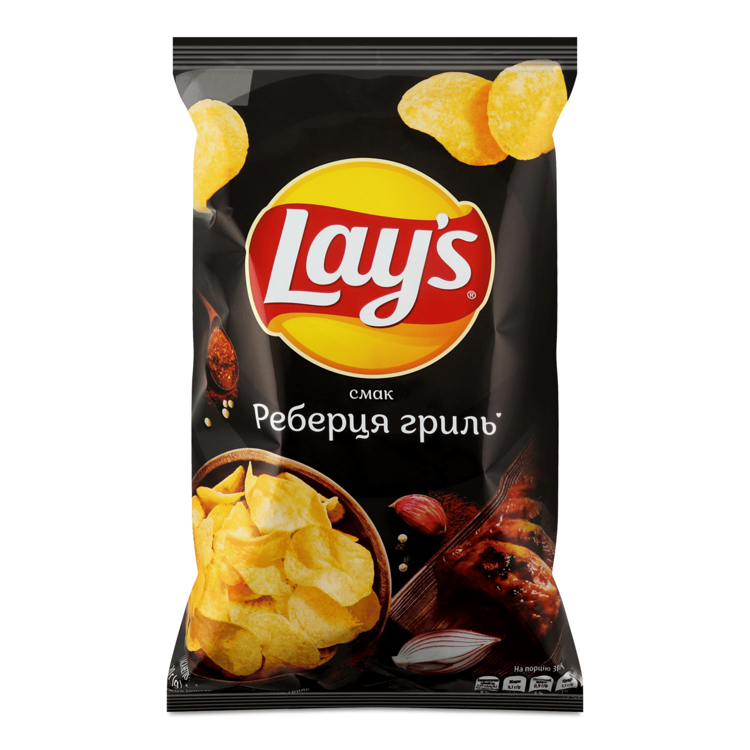Чипсы Lay`s смак ребрышки гриль