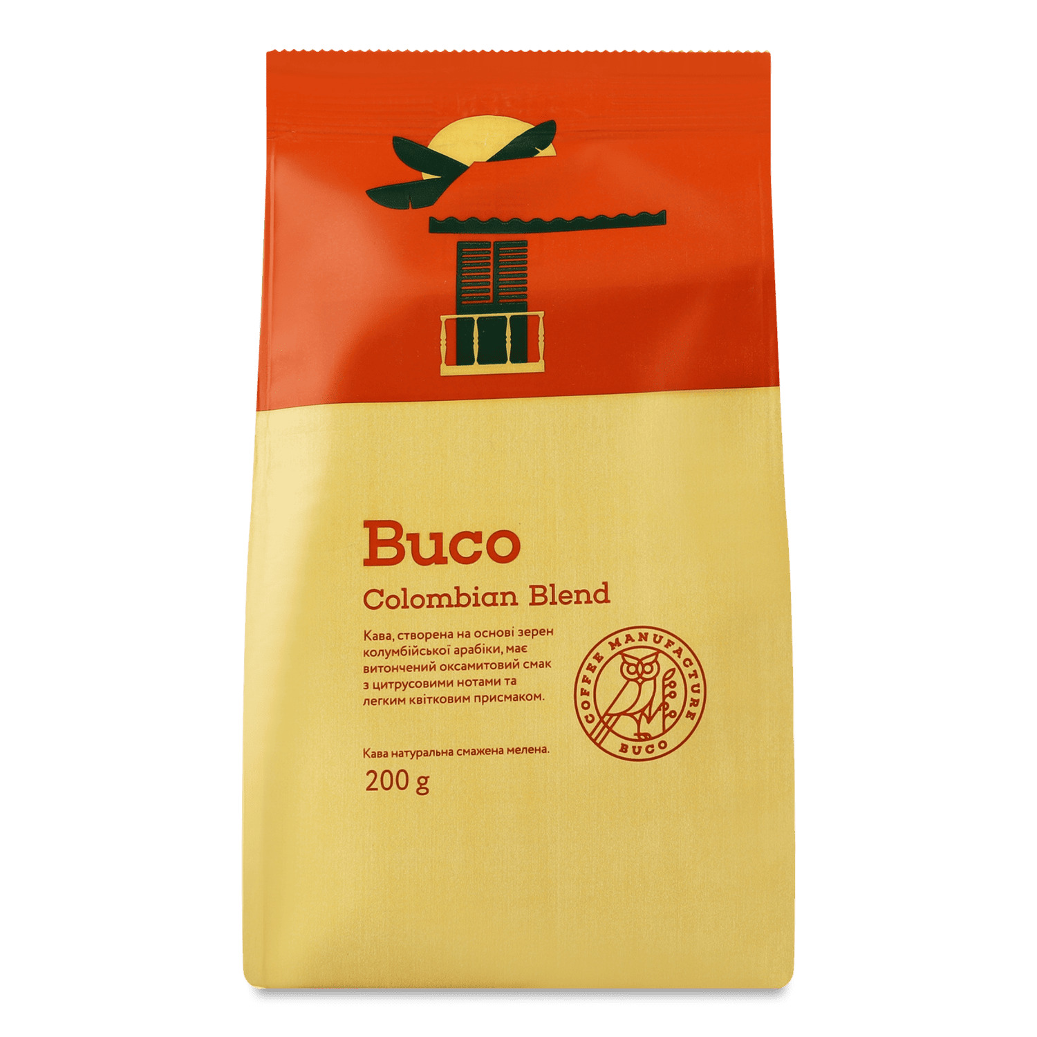 Кофе молотый Buco Colombian Blend жареный
