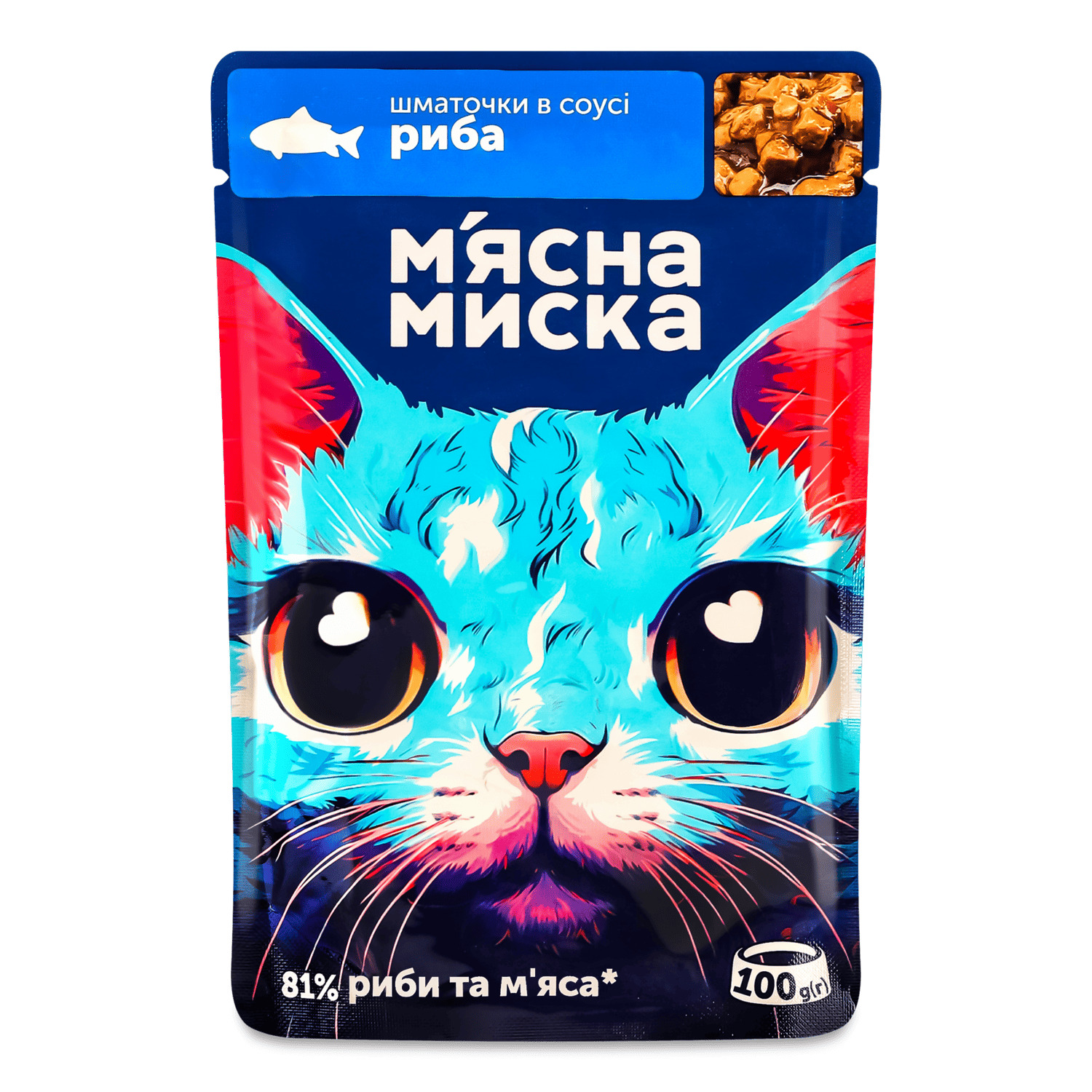 Корм для котов М`ясна Миска рыба в соусе