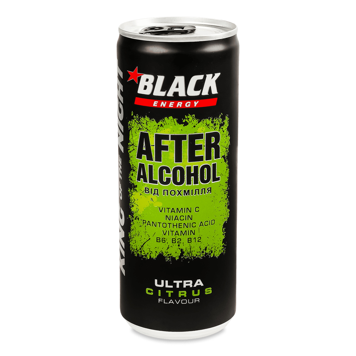 Напиток энергетический Black Energy After Alcohol ж/б