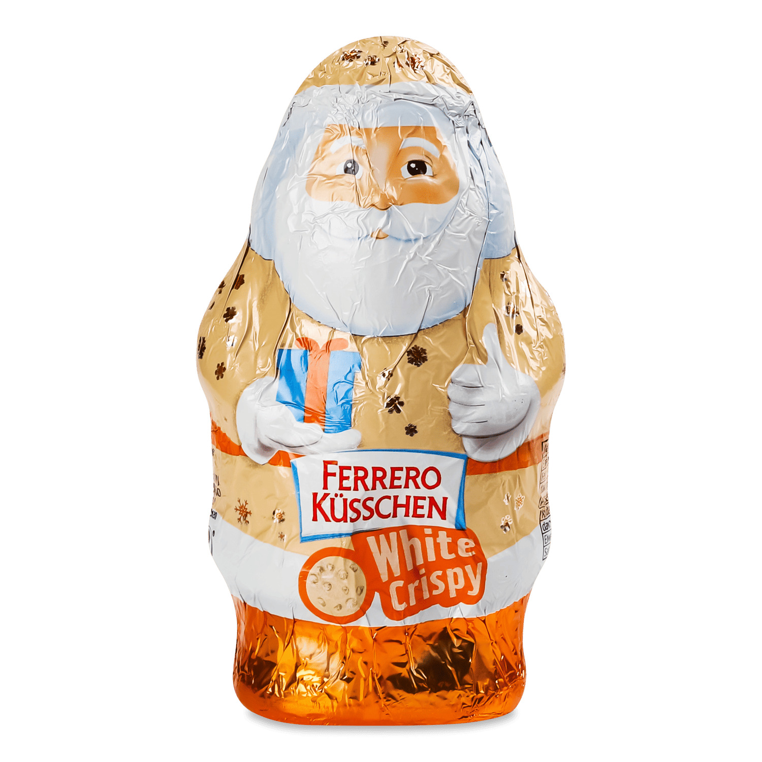 Фигурка Ferrero Kusschen Санта белый шоколад хрустящие шарики