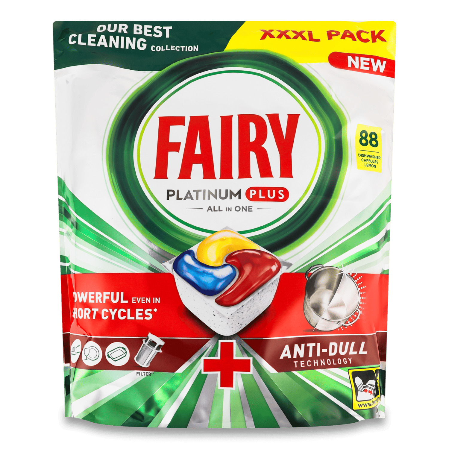 Капсулы для посудомоечных машин Fairy Platinum Plus All in one Лимон в ...