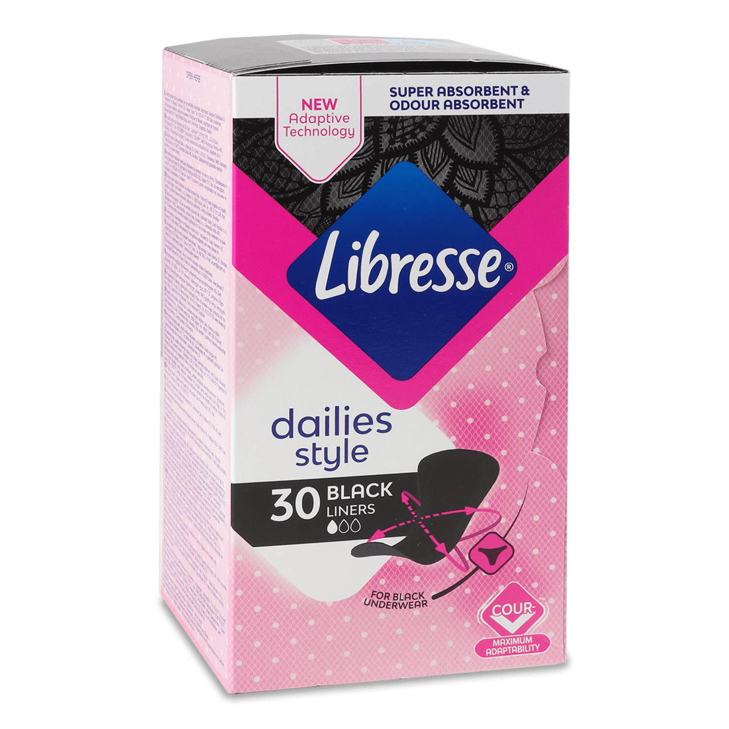 Прокладки ежедневные Libresse Daily Fresh Normal Black