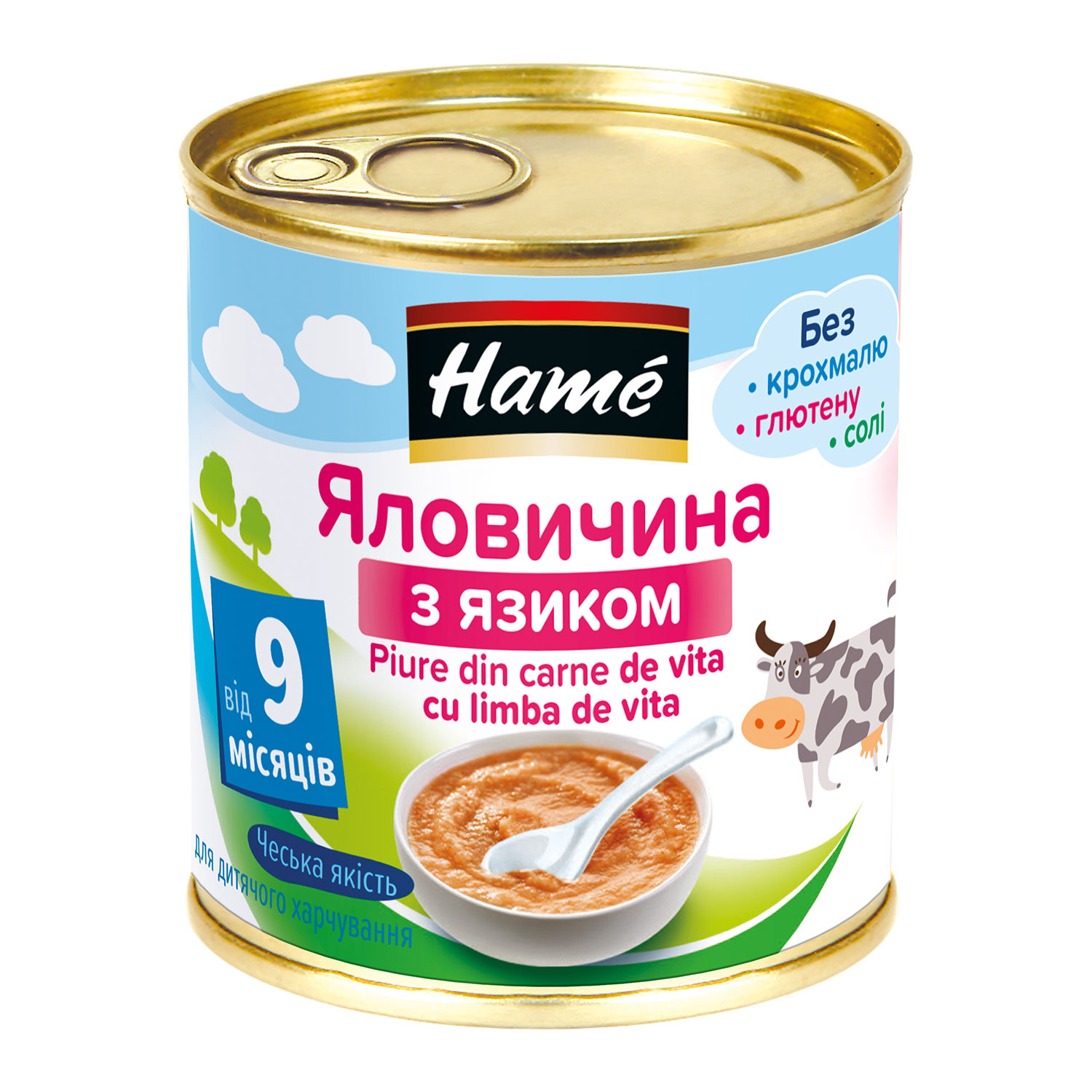 Пюре Hame говядина с языком