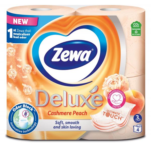 Папір туалетний Zewa Deluxe Персик