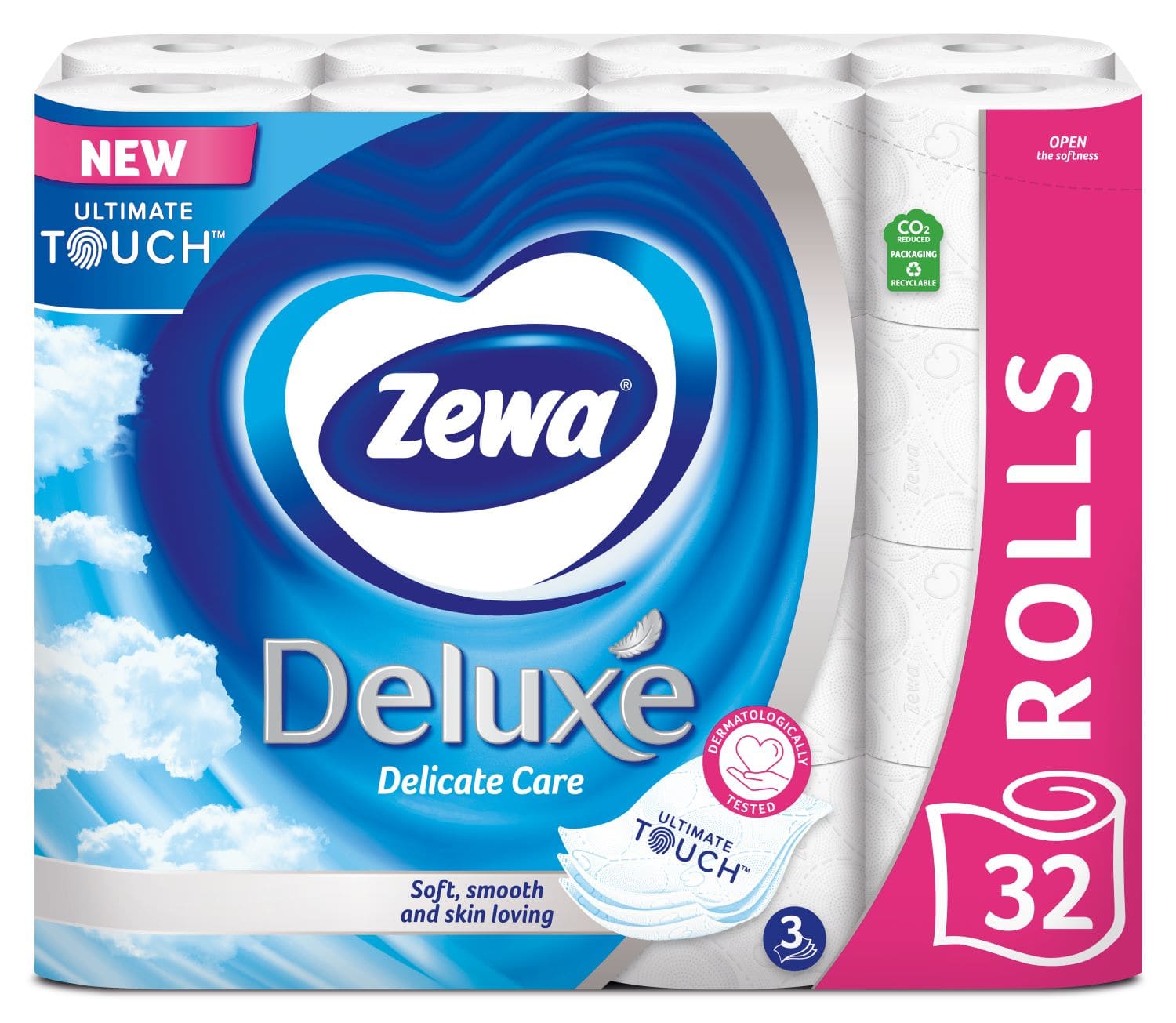 Бумага туалетная Zewa Deluxe белая
