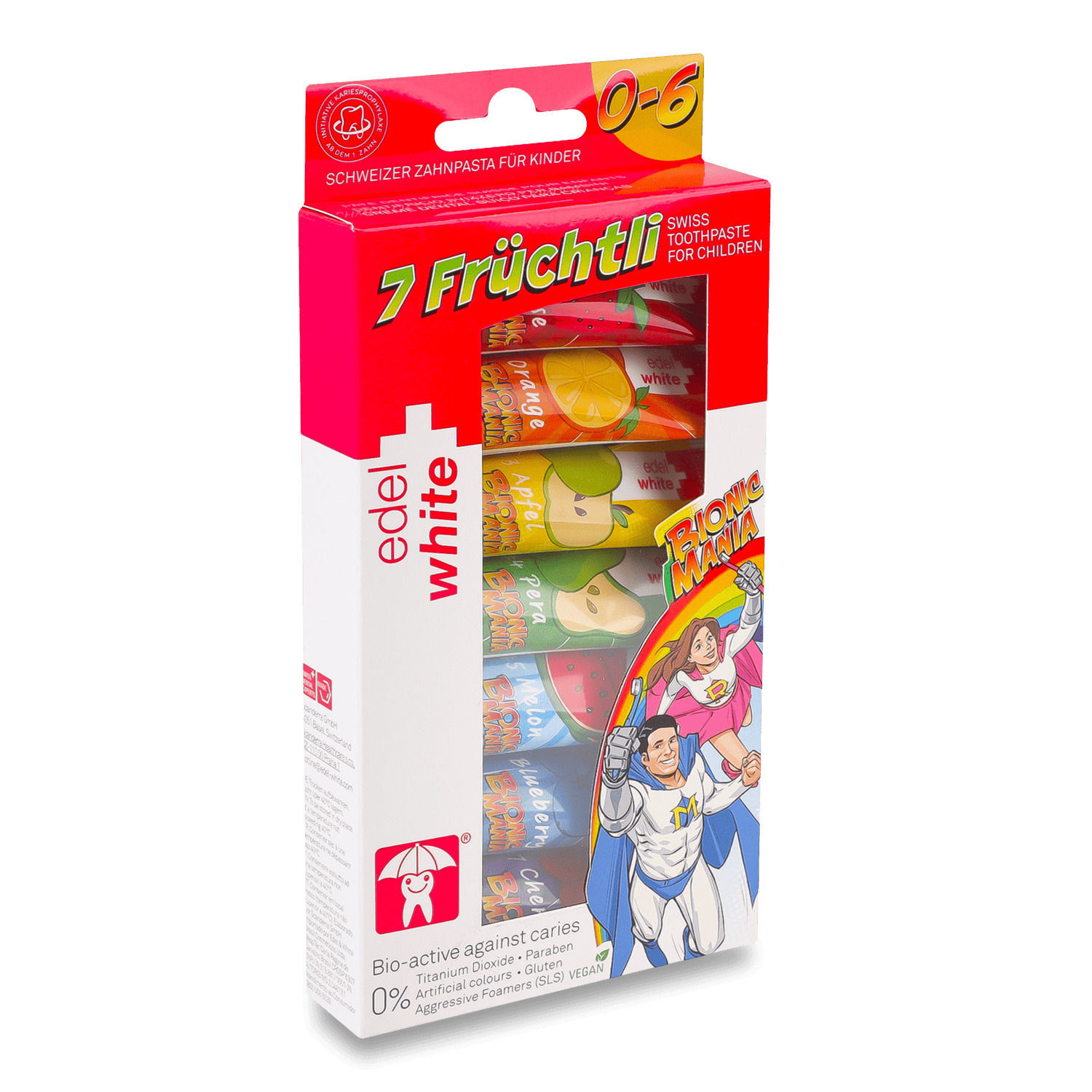 Паста зубная Edel+white 7 фруктов