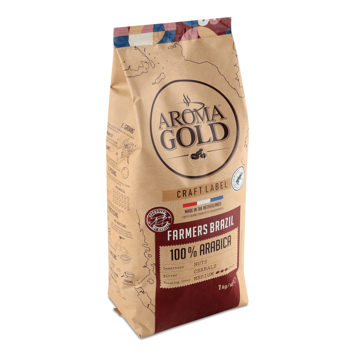 Кофе зерно Aroma Gold Farmers Brazil