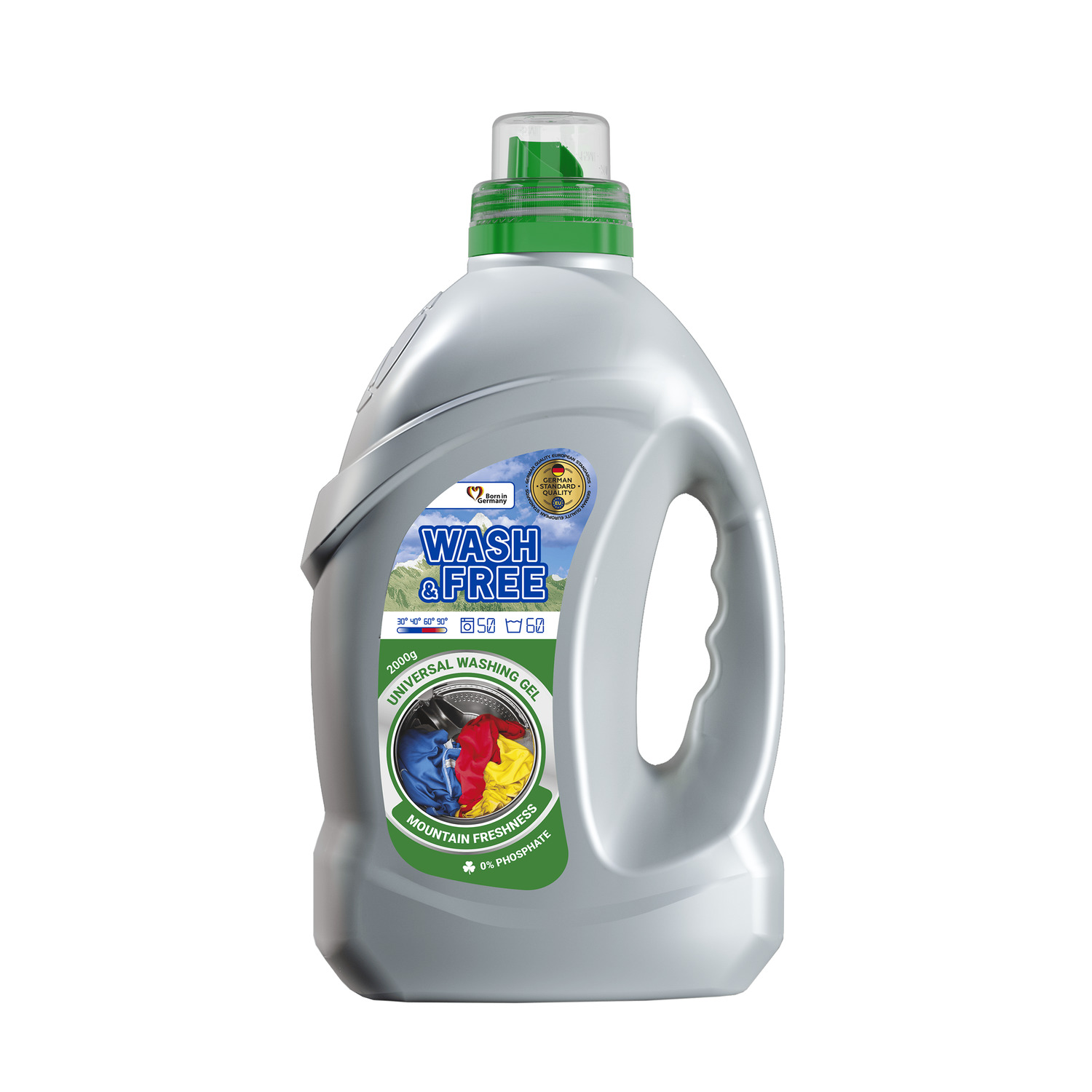 Гель для стирки Wash&Free Горная свежесть универсальный