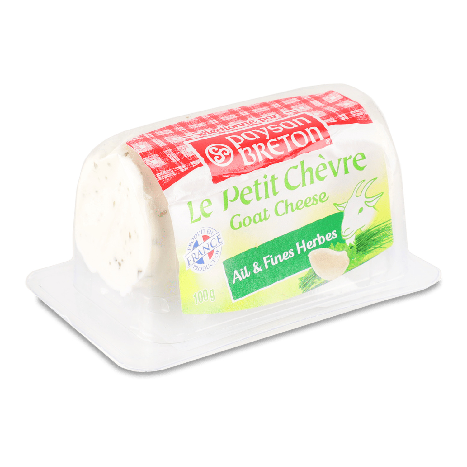 Сыр Paysan Breton с чесноком и травами 45% из козьего молока