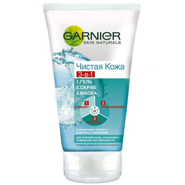 Гель Garnier Skin Naturals Чистая кожа 3в1
