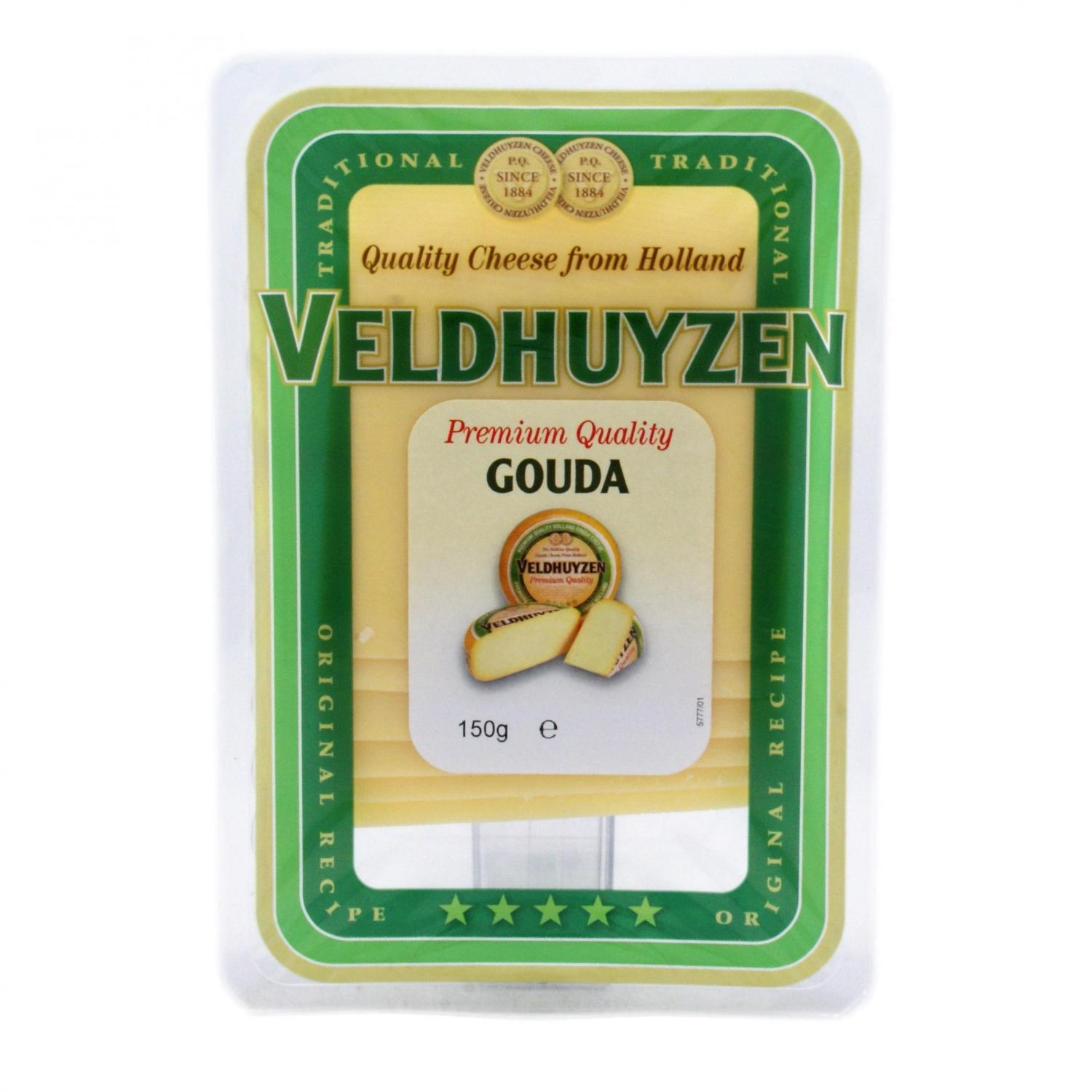 Сыр Veldhuyzen Kaas Гауда из коровьего молока 48% нарезка