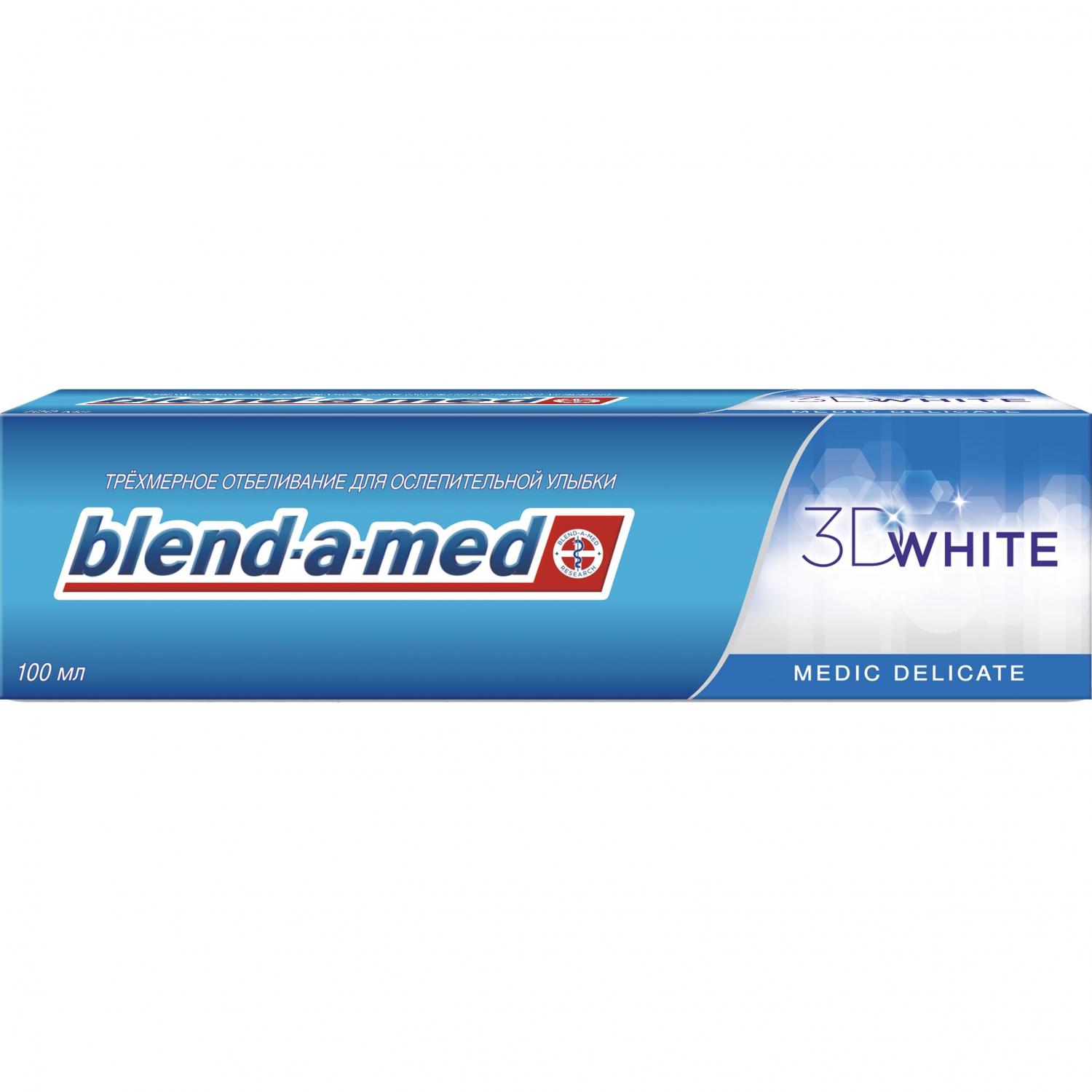Паста зубная Blend-a-med 3D White Бережная мята, 100мл (Артикул: 3852)