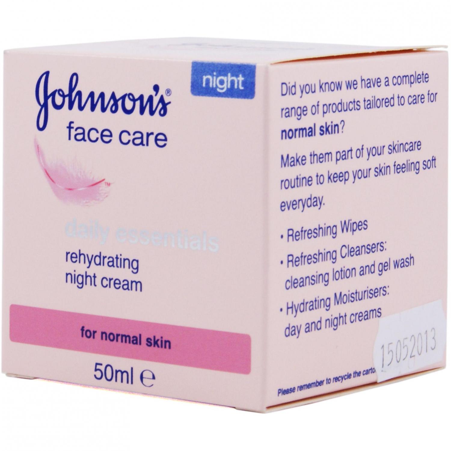 Крем нічний Johnson`s Зволожуючий для нормальної шкіри