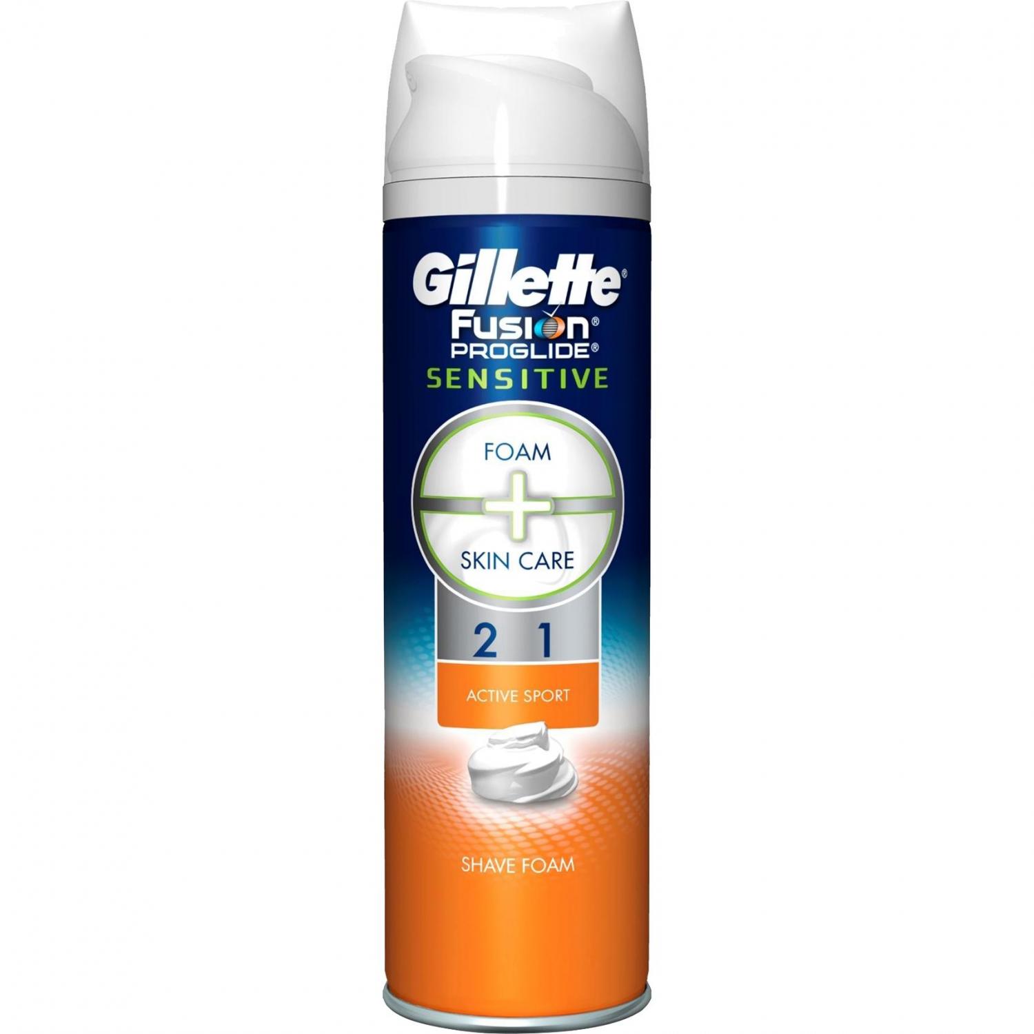 Пена для бритья Gillette Fusion ProGlide Sensitive Active Sport