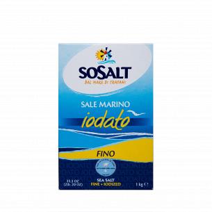 Соль Sosalt морская йодированная мелкого помола