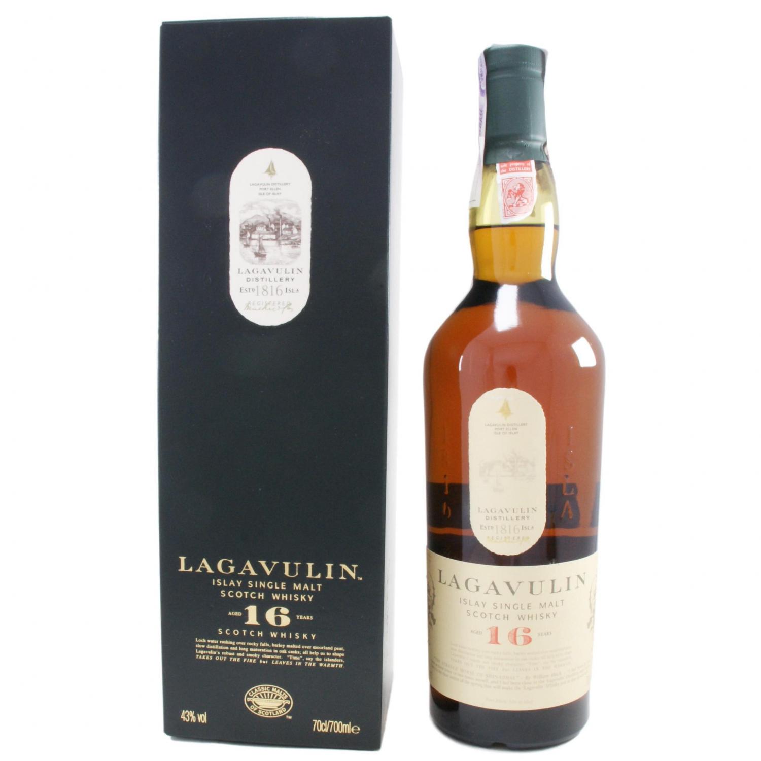 Виски Lagavulin (16 лет, кор., 43%) 0,7 л