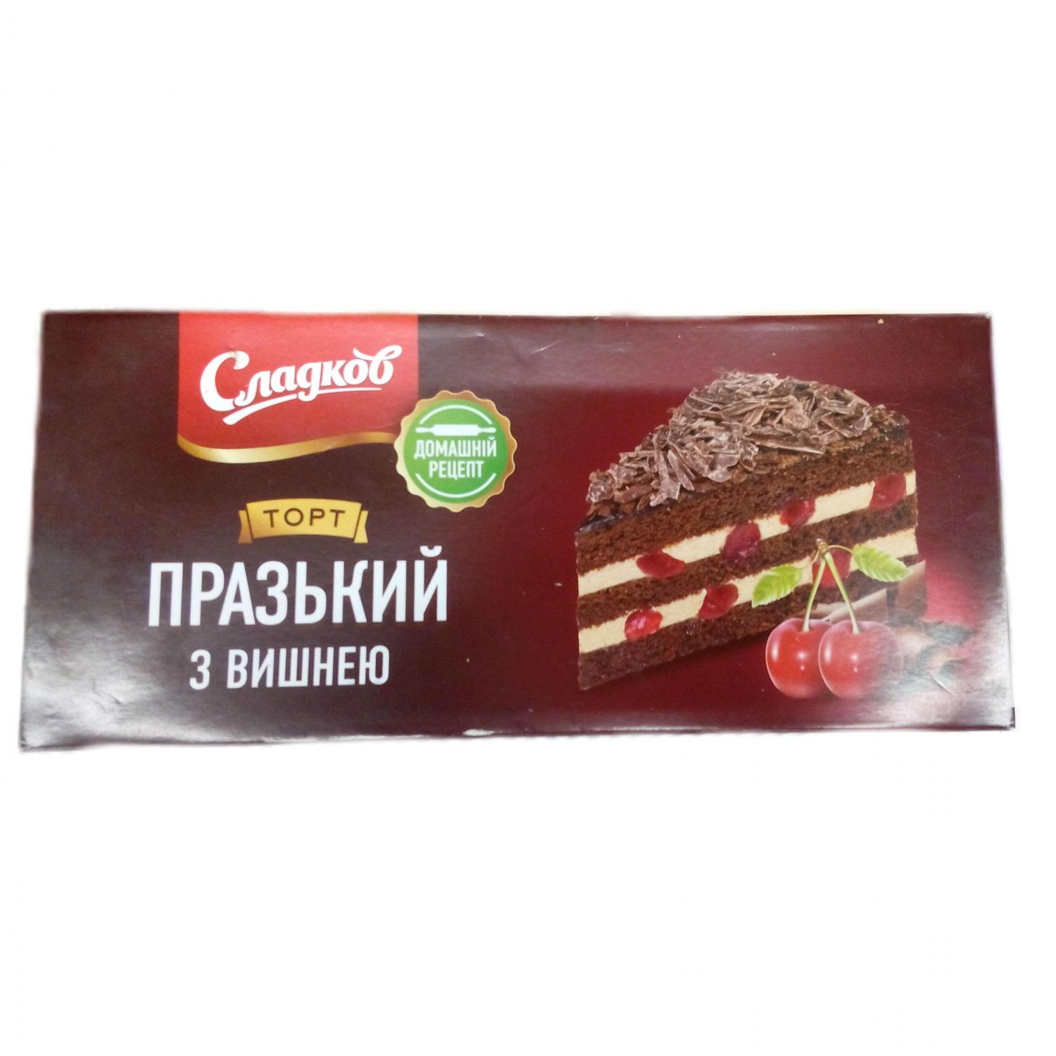 Торт празький з вишнею