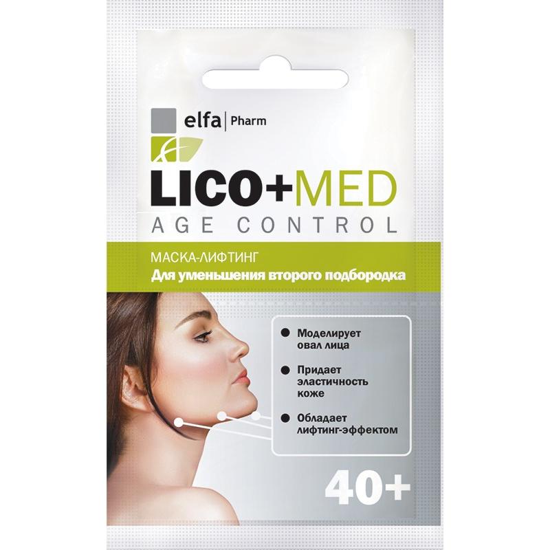 Маска-лифтинг ElfaPharm Lico+Med уменьшение второго подбородка 40+