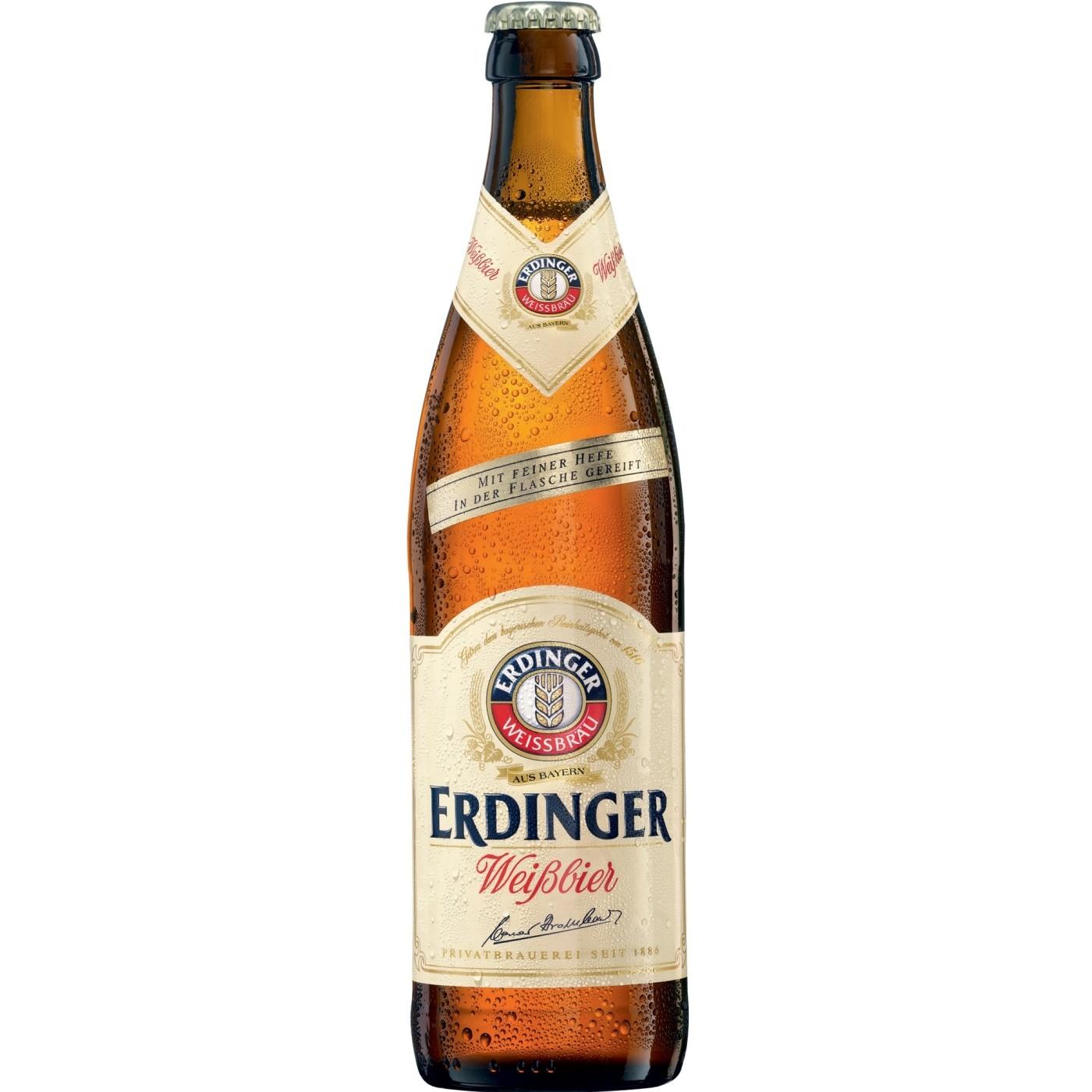 Пиво Erdinger Weissbier пшеничное светлое