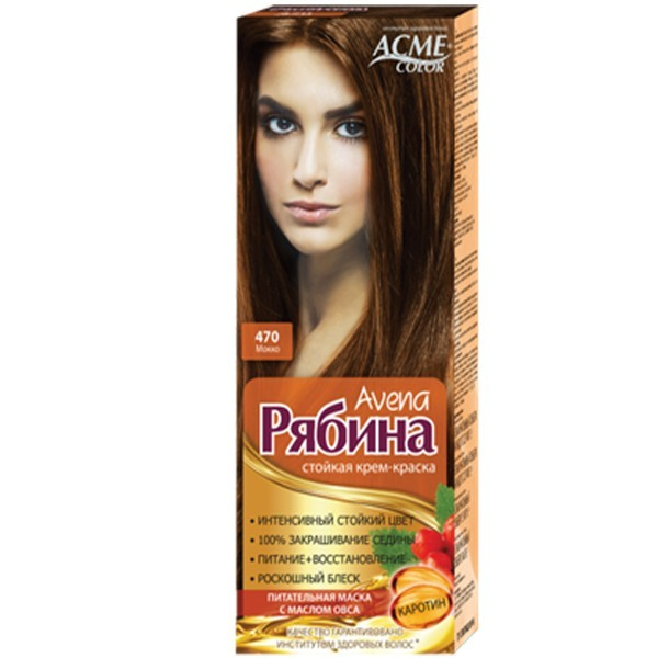 Крем-краска для волос Acme Рябина Avena №470 Мокко