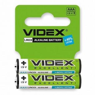 Батарейка щелочная Videx Shrink Card AAA 2 LR-03