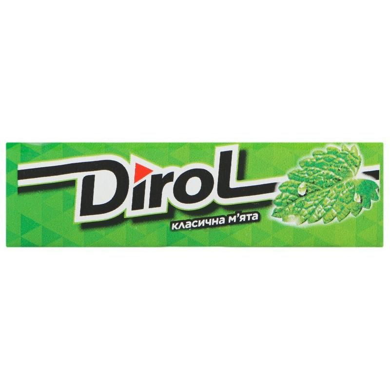 Резинка жевательная Dirol классическая мята