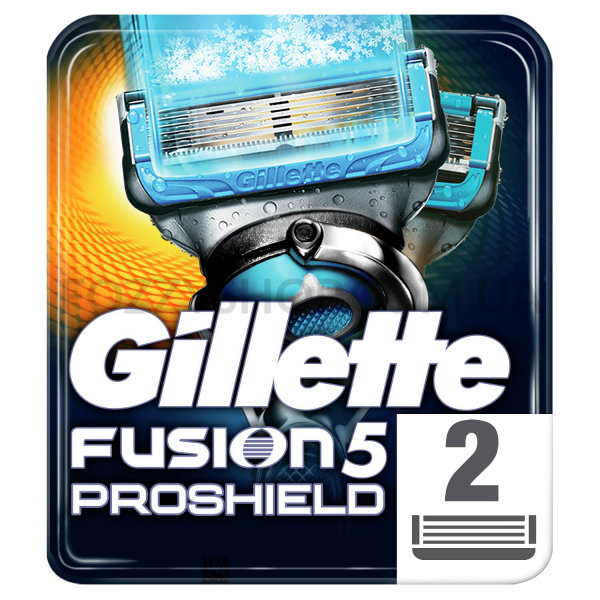 Сменные Кассеты Для Мужской Бритвы Gillette Fusion5 ProShield Chill, 2 Шт