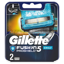 Сменные Кассеты Для Мужской Бритвы Gillette Fusion5 ProShield Chill, 2 Шт