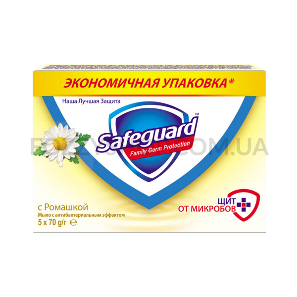 Safeguard антибактериальное мыло Ромашка 5×70г