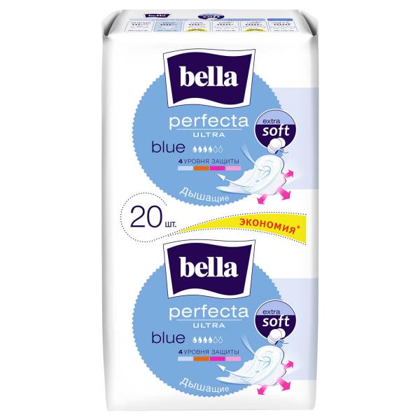 Прокладки гигиенические Bella Perfecta Blue extra softiplait