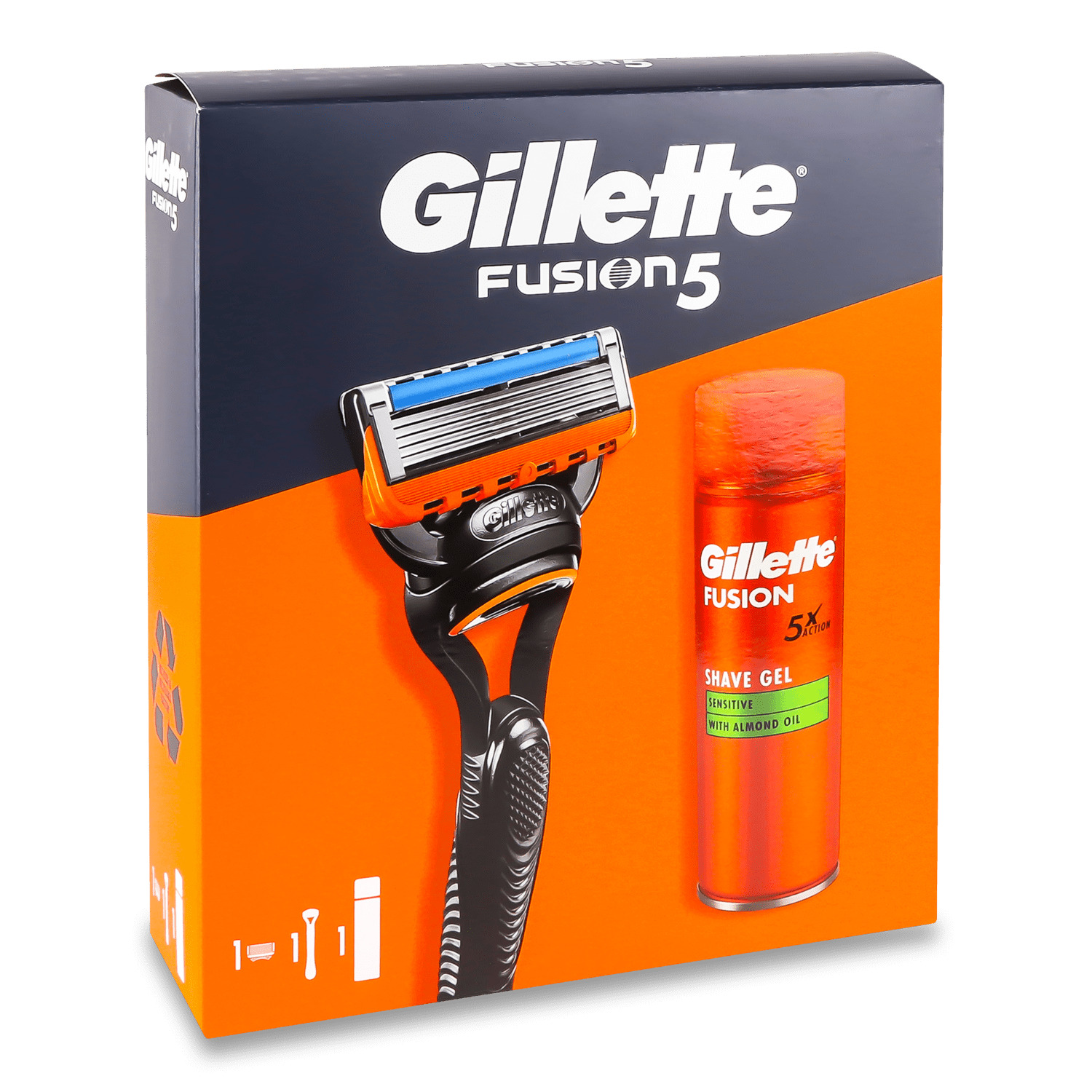 Набір Gillette Fusion 5 бритва 1к+гель для гоління 200 мл в Дніпрі з ...