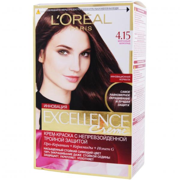 Краска для волос L`Oreal Excellence тон 4.15