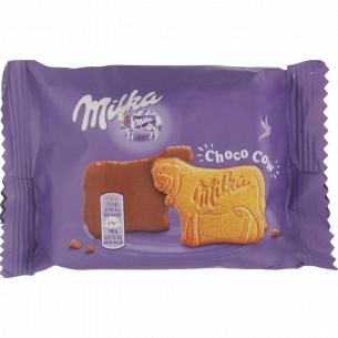 Печенье Milka в шоколадной глазури