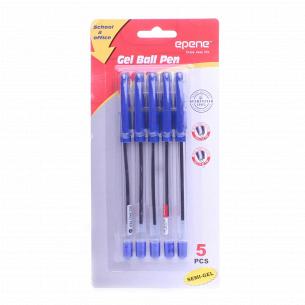 Ручки Epene гелевые 5 шт, синие