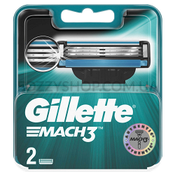 Сменные картриджи для бритья Gillette Mach 3 (2 шт)