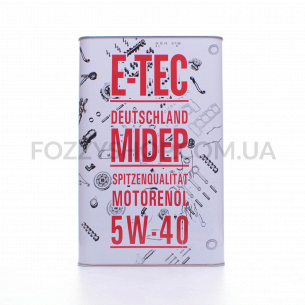 Масло моторное E-TEC EVO 5W-40 синтетика