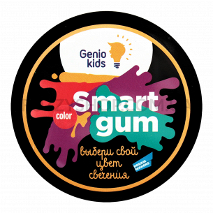 Пластилин Genio Kids Smart gum цветн свечение HG06