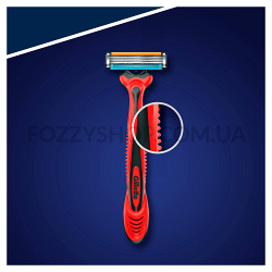 gillette blue 3 red