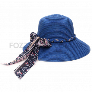 Шляпа женская голубой 58см 