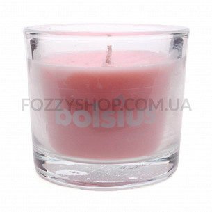 Свічка Bolsius пастель рожева в склі 80/92мм
