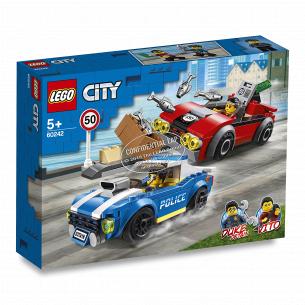 Конструктор Lego City Полицейский арест на автостраде 60242