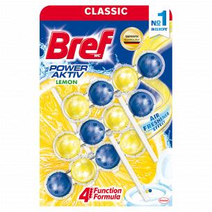 Блок туалетный Bref Сила-актив Лимонная свежесть 3 по цене 2