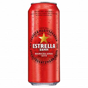Пиво Estrella Damm Barcelona светлое ж/б