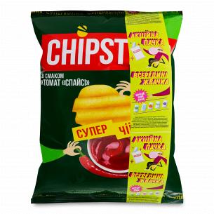 Чіпси Chipster`s хвилясті зі смаком томатів спайсі