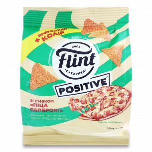 Сухарики Flint пшеничні зі смаком піци пепероні