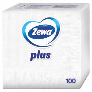 Серветки Zewa Plus білі