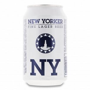 Пиво New Yorker Lager светлое ж/б